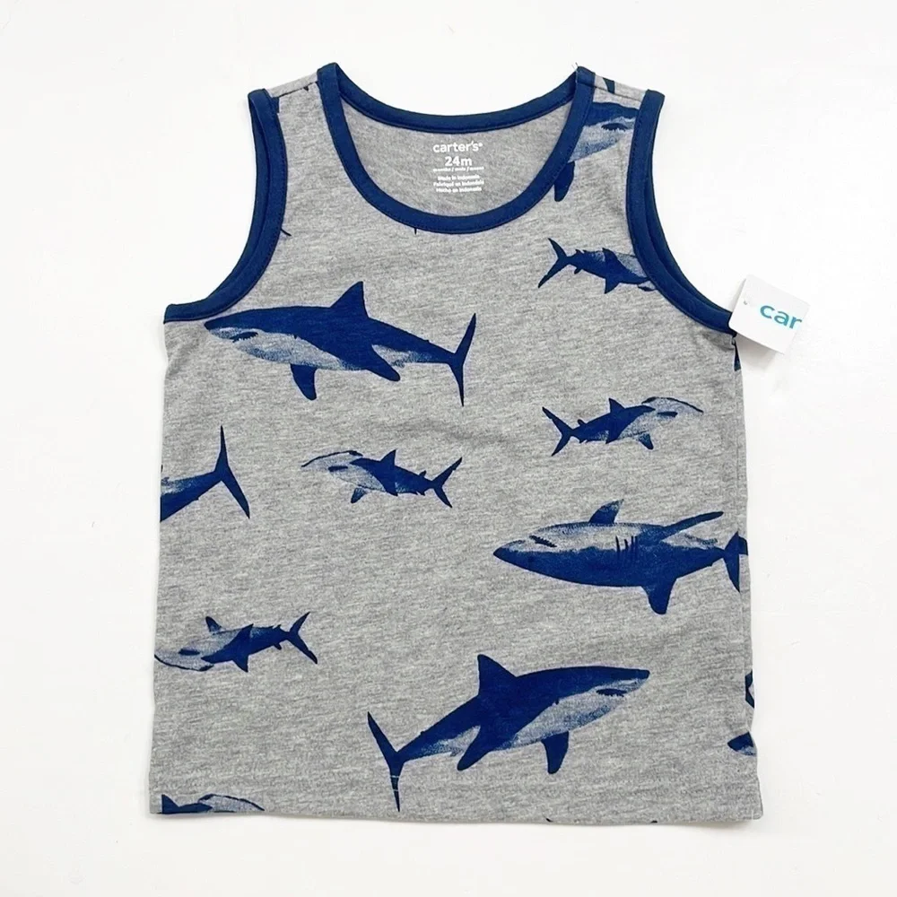 Carter's shark print tank top